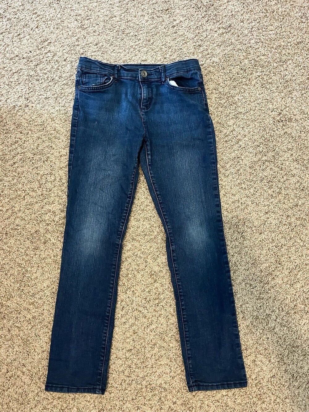 The Children's Place Place Skinny Slim Fit Blue Denim Jeans Girls Size 12 21"